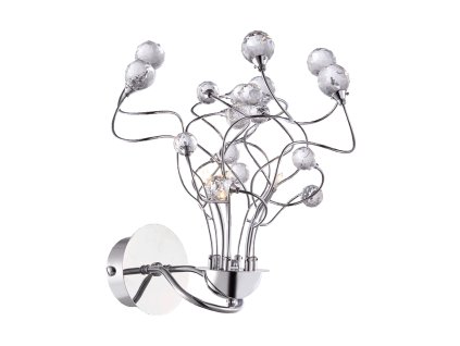 LUXERA 1532 CRYSTAL 3xG4/20W, CHROME, WALL