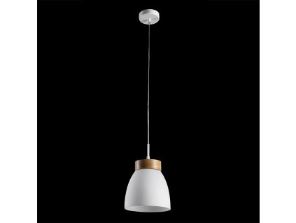 LUXERA 18068 FOCUS 1xE27/40W, OPAL/LIGHT WOOD