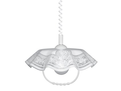 PREZENT 74197 B04 LYRA ACRYL 1xE27/60W,WHITE/DECOR,PENDANT