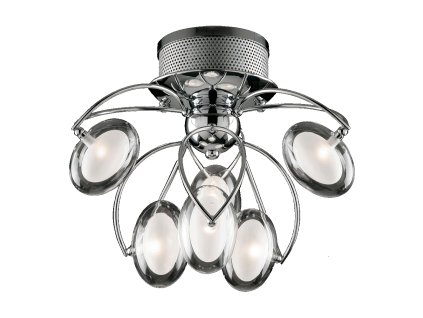 LUXERA 69041 PENELOPA 6xG4/20W, CHROME/CLEAR/FROSTED