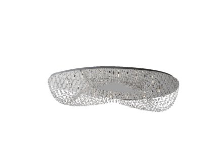 LUXERA 69048 ELIPTHON 12xG9/33W, CHROME/CLEAR