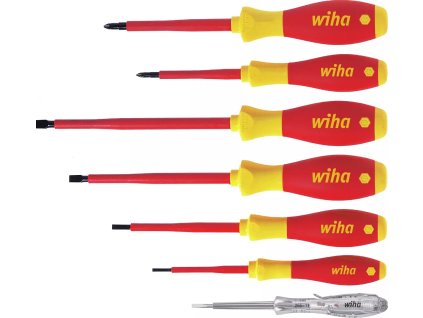 Sada skrutkovačov Wiha SoftFinish electric 7-dielna SL a PH so skúšačkou napätia