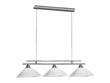 PREZENT 1063 OPAR 3xE27/60W, NICKEL SATIN/MATT WHITE