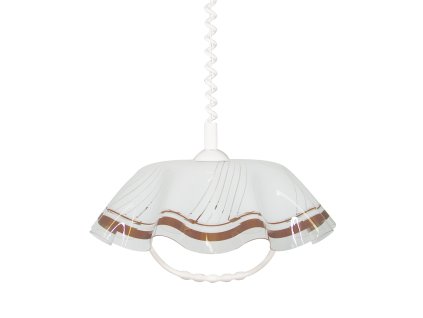 PREZENT 74197 H06 LYRA ACRYL 1xE27/60W,WHITE/BROWN,PENDANT