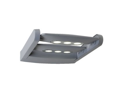 EMITHOR 70124 AWAX 2xLED/9W,4100K,IP54, SILVER/CLEAR