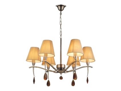 LUXERA 64328 OXFORD 6xE14/40W, ABS/BEIGE