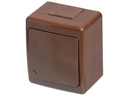 BETA - D.3210WS -  prepínač striedavý IP44 - (radenie: 6) - hnedá