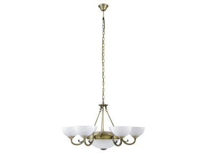 Luster Marlene 8546 - E14 6x max. 40W + E27 2x max. 60W - bronzová