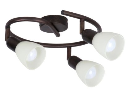 Bodové svietidlo Soma 6593 - E14 3x max. 40W - antická hnedá