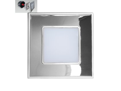 EMITHOR 48304 STEP LIGHT LED/1W,4000K, STEEL/MIRR