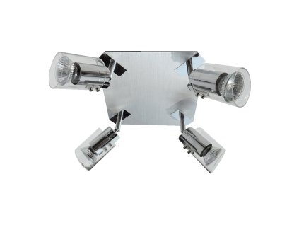 PREZENT 33025 ALEX 4xGU10/50W, GLASS/CHROME