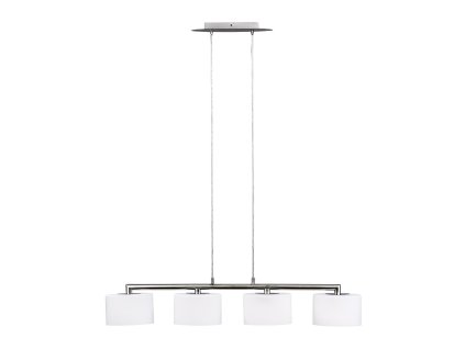 PREZENT 25061 MONZA 4xE14/40W,NICKEL SATIN/CHROME/OPAL