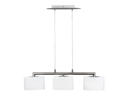 PREZENT 25062 MONZA 3xE14/40W,NICKEL SATIN/CHROME/OPAL