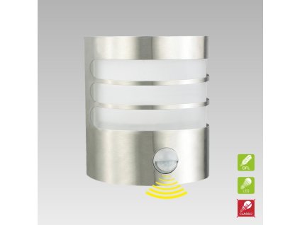 PREZENT 61006 TOLEDO+SENS 1xE27/11W,IP44,ST.STEEL