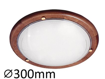 Stropné svietidlo Ufo 5417 - E27 1x max. 60W - dub