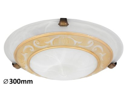 Stropné svietidlo Laretta 3713 - E27 1x max. 60W - biele alabastrové sklo