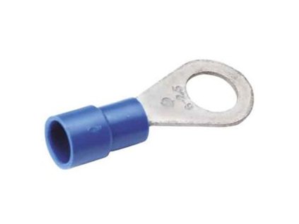 Lisovacie oko - 18 0040 - izolované 1,5-2,5/M8 mm - modré (100 ks)