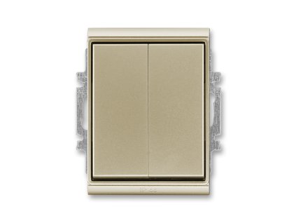 Time - 3558E-A05940 33 - Prepínač 5, prístroj, kryt, IP44 - šampanská