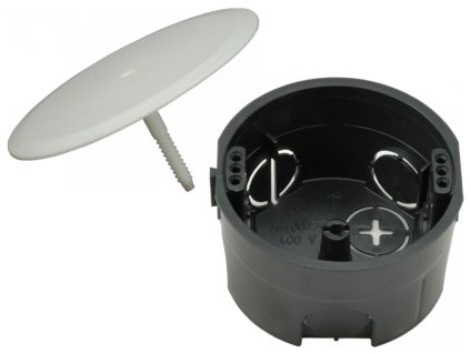 SEZ univerzálna krabica 6400-211/3 pod omietku s bielym viečkom bez svorkovnice