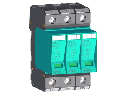 Zvodič prepätia KIWA PO I 3 E 280V 7kA B+C+D 3P pre sieť TN-C
