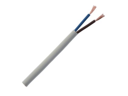 Kábel H05VV-F 2G 0,75 - biely (CYSY)
