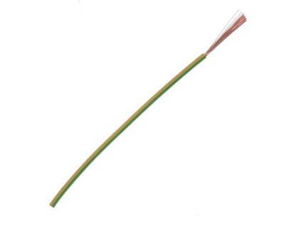 Vodič H07V-K (CYA)  1x4 - zeleno-žltá
