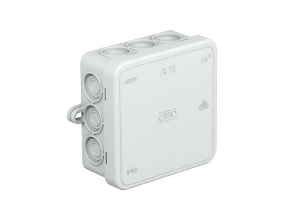 Svetlosivá odbočná krabica OBO Bettermann A 11 s 12 vstupmi IP55