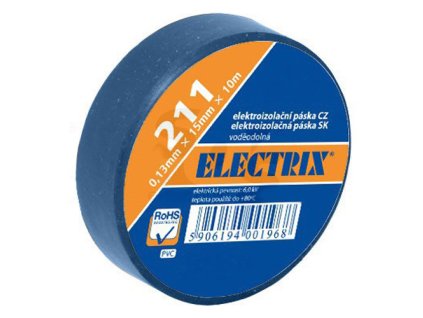 Izolačná páska ELECTRIX - PVC 15mm x 10m -modrá