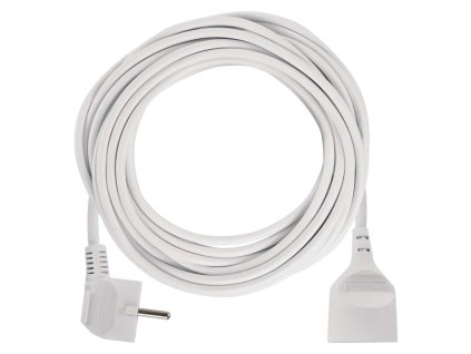 Predlžovací kábel 10 m / 1 zásuvka / biely / PVC / 1 mm2 - P0110