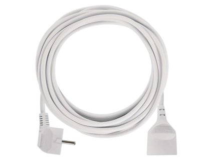 Predlžovací kábel 7 m / 1 zásuvka / biely / PVC / 1 mm2 - P0117