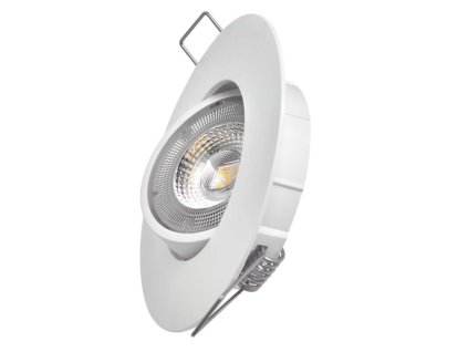 LED bodové svietidlo Exclusive biele, kruh 5W teplá biela - ZD3121