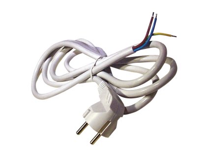 Flexo šnúra PVC 3× 1,0mm2, 5m, biela - S14315