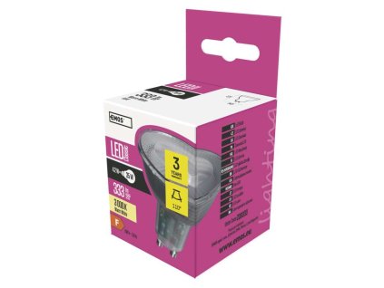 LED žiarovka Classic 4,2W GU10 teplá biela - ZQ8333