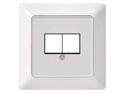 Kryt dátovej zásuvky 2xRJ45 - A6004.4