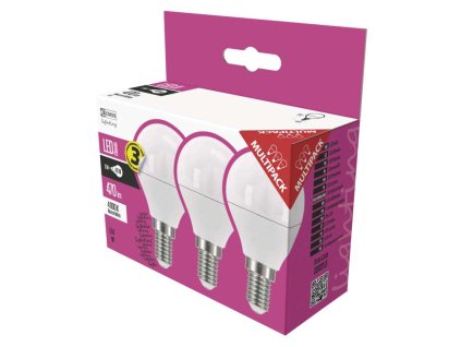 LED žiarovka Classic miniglobe 6W E14 neutrálna biela - ZQ1221.3