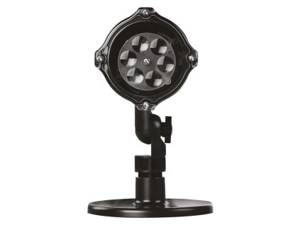 LED dekoratívny projektor – vločky, vonkajší aj vnútorný, studená biela - DCPC04