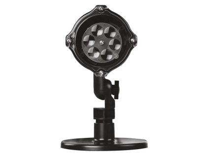 LED vianočný dekoratívny projektor – vločky, vonkajší aj vnútorný, biela - DCPC02