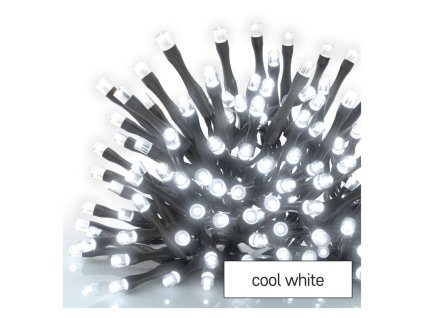 Standard LED spojovacia vianočná reťaz, 10 m, vonkaj. aj vnútor., studená biela - D1AC03