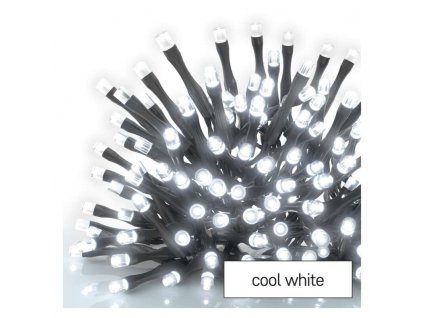 Standard LED spojovacia vianoč. reťaz – cencúle, 2,5 m, vonkajšia, studená biela D1CC01
