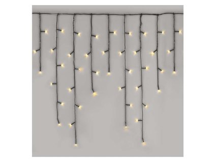 LED vianočné cencúle, 10 m, vonkajšie aj vnútorné, teplá biela, programy - D4CW03