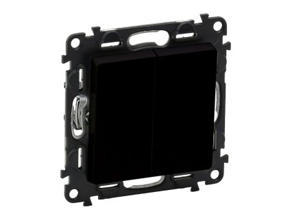Čierny matný spínač č.5 Legrand Valena Life lustrový vypínač