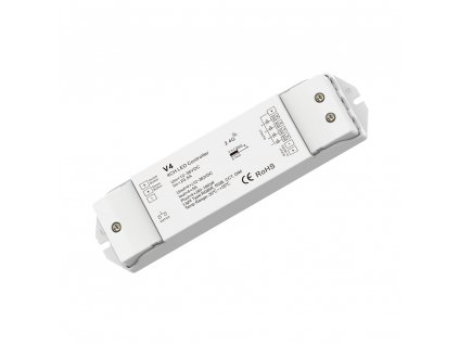 LED prijímač na RGBW/RGB/CCT alebo jednofarebný pásik -  RC-V4