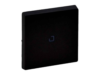 Čierna matná krytka s priezorom pre LED Legrand Valena Life