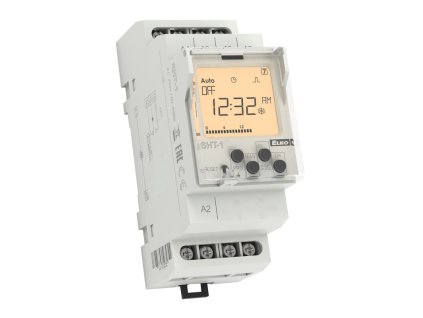 Digitálne spínacie hodiny ELKO EP SHT-1/230 s LCD displejom a priehľadným krytom pre montá