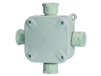 Krabicová rozvodka Scame 855 IP67 s vývodkami a svorkovnicou