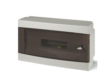 Prístrojová skrinka - 673.2018.2 - DOMINO IP40 - plast, 18 modulová - biele dvierka