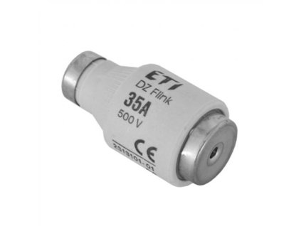 Tavná poistka ETI DIII 35A gF rýchla E33 s čiernym terčíkom
