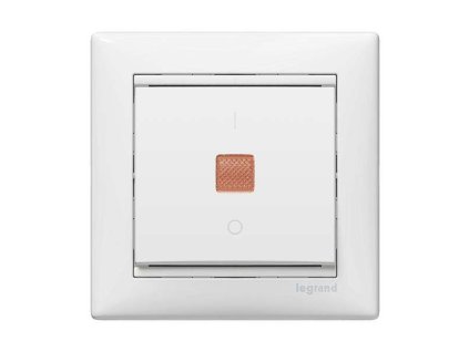 Valena - 774425 - Striedavý prepínač č. 6 s orientačným osvetlením - Biela