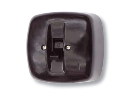 Spínač trojpólový páčkový ABB 34253-10 nástenný čierny 16A