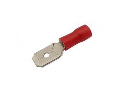 Plochý lisovací konektor - 18 0290 - izolovaný 0,5-1 mm2 - červený (100 ks)